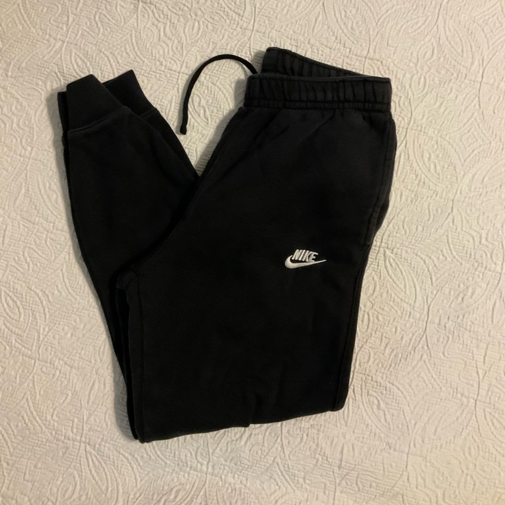 Nike Sportswear Club Fleece Joggers Black Size S Sweatpants Swoosh